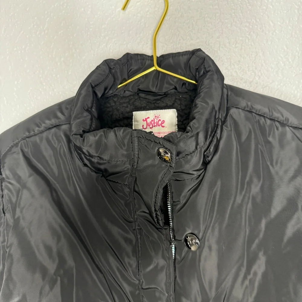 Justice Girl's‎ black winter puffer Jacket / Coat